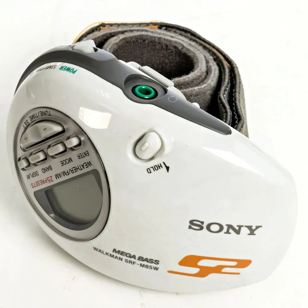 Sony SRF-M85V Sports Radio Walkman Clip AM FM Weather Mega Bass - Tested Works